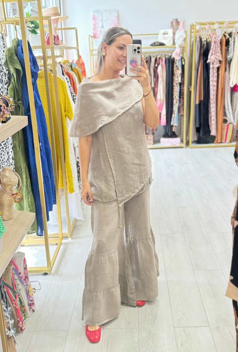 2025 Ladies Fashion Casual Loose Sleeveless Large Size Suit