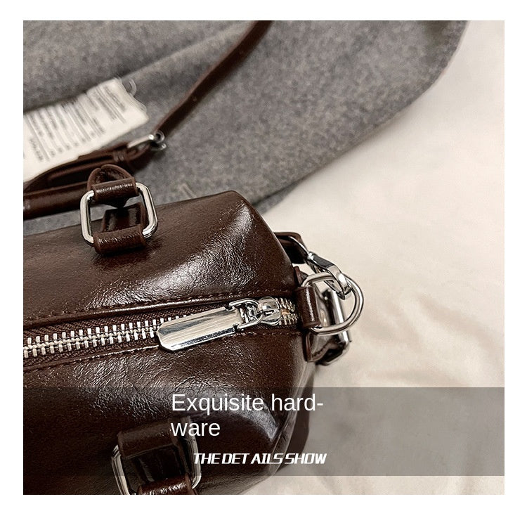 Vintage Trend Niche Tote Boston Pillow Bag Female