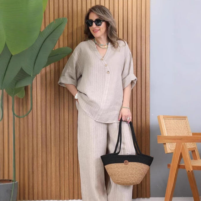 New casual top trousers two-piece suit women