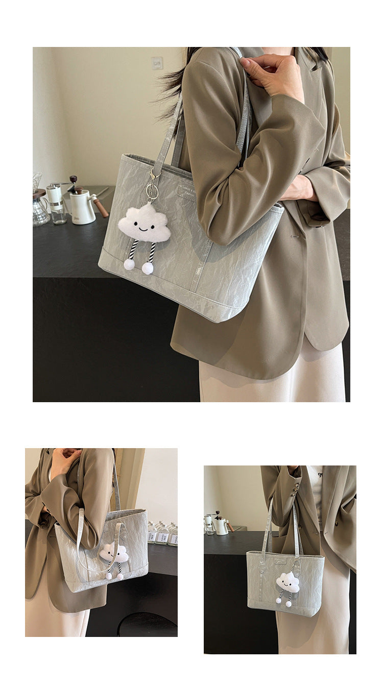 Senior sense of popularity shoulder bag large capacity commuting large bag Tote bag