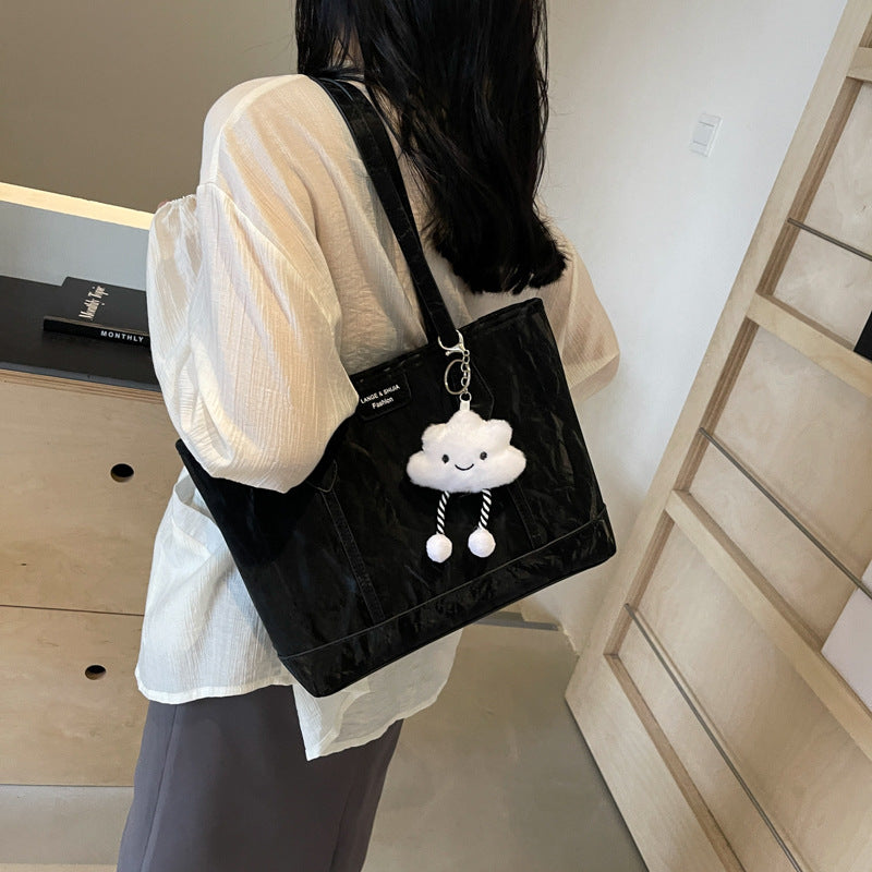 Senior sense of popularity shoulder bag large capacity commuting large bag Tote bag