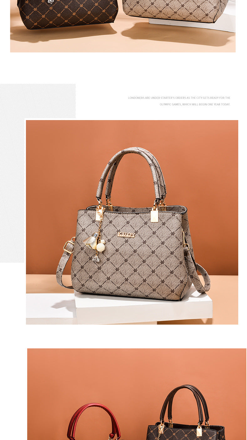 2025 new bag large capacity female handbag atmospheric single shoulder crossbody bag