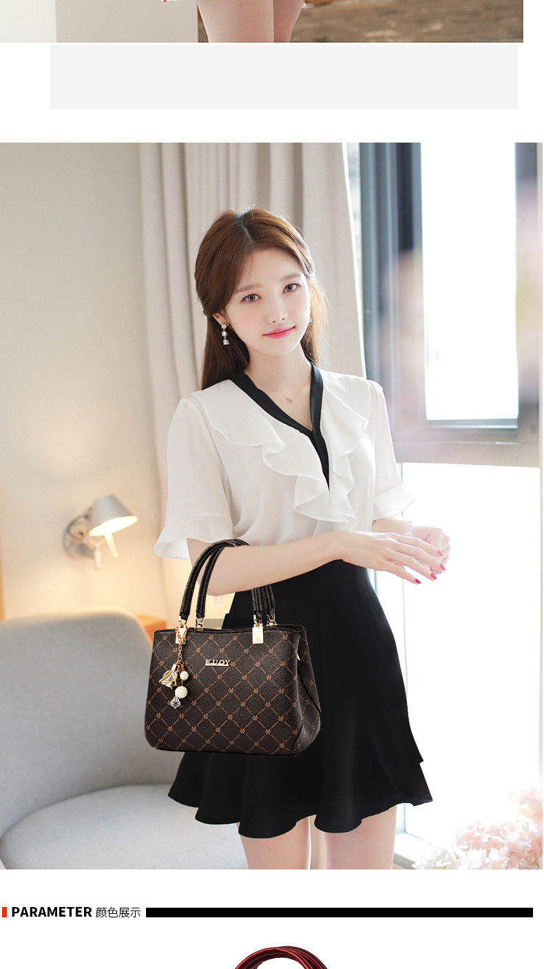 2025 new bag large capacity female handbag atmospheric single shoulder crossbody bag