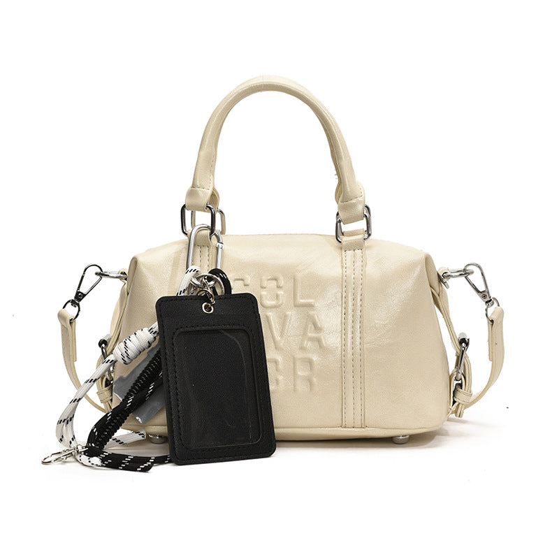Vintage Trend Niche Tote Boston Pillow Bag Female