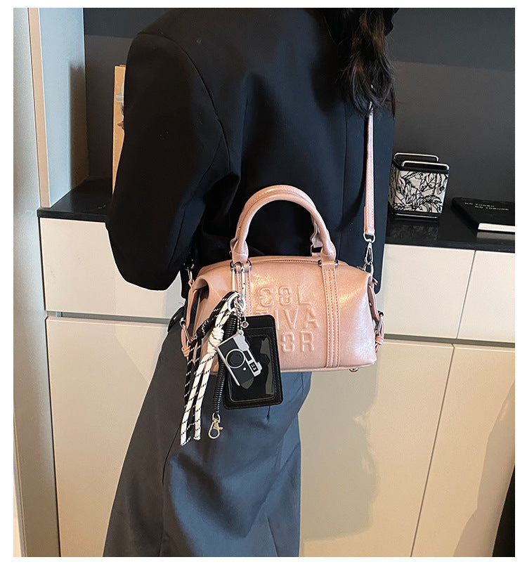 Vintage Trend Niche Tote Boston Pillow Bag Female