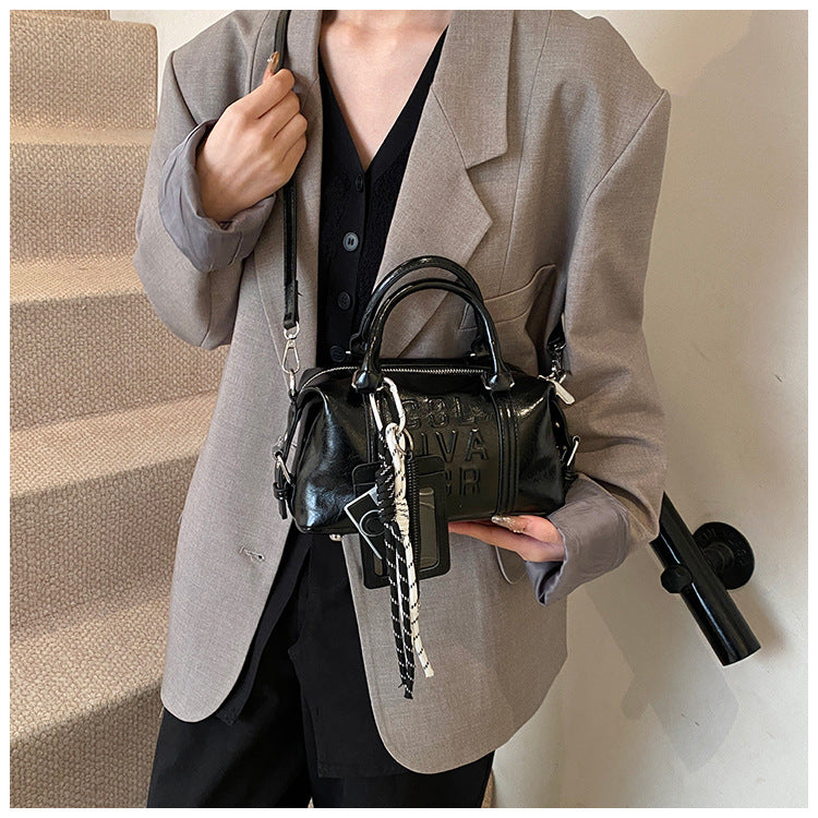 Vintage Trend Niche Tote Boston Pillow Bag Female