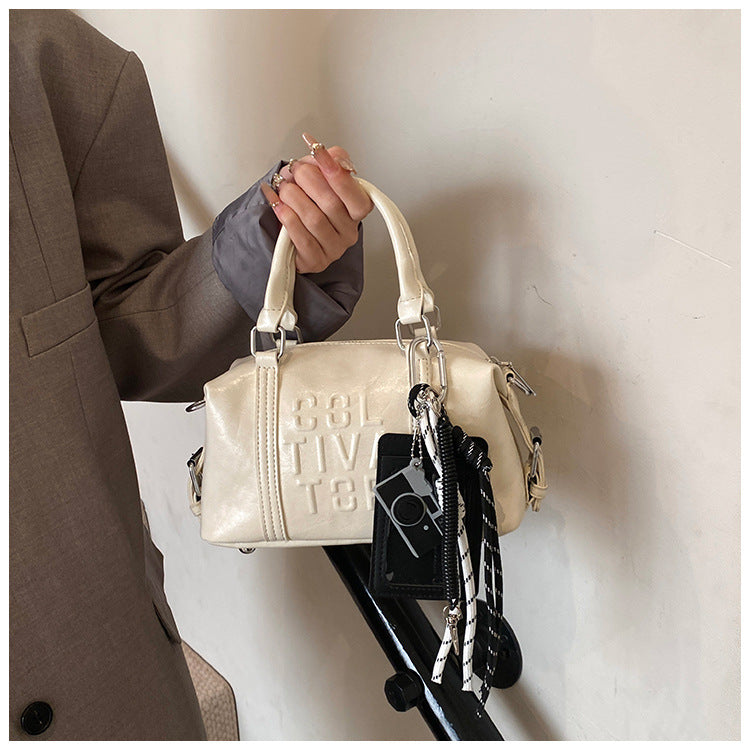 Vintage Trend Niche Tote Boston Pillow Bag Female