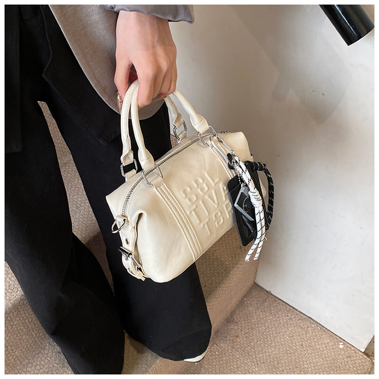 Vintage Trend Niche Tote Boston Pillow Bag Female