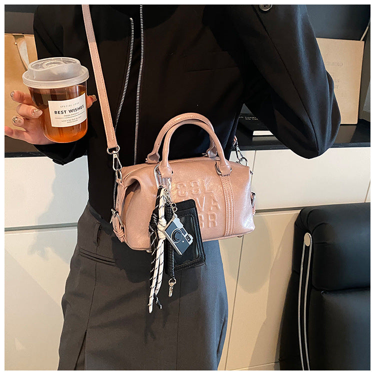 Vintage Trend Niche Tote Boston Pillow Bag Female