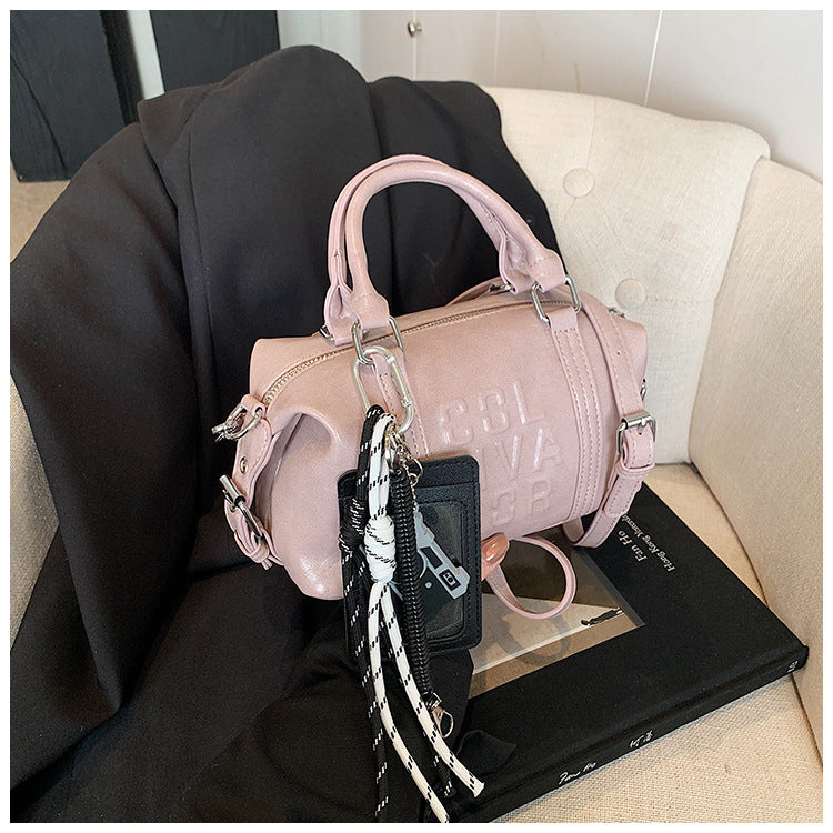 Vintage Trend Niche Tote Boston Pillow Bag Female