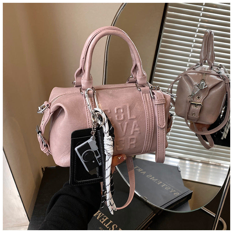 Vintage Trend Niche Tote Boston Pillow Bag Female