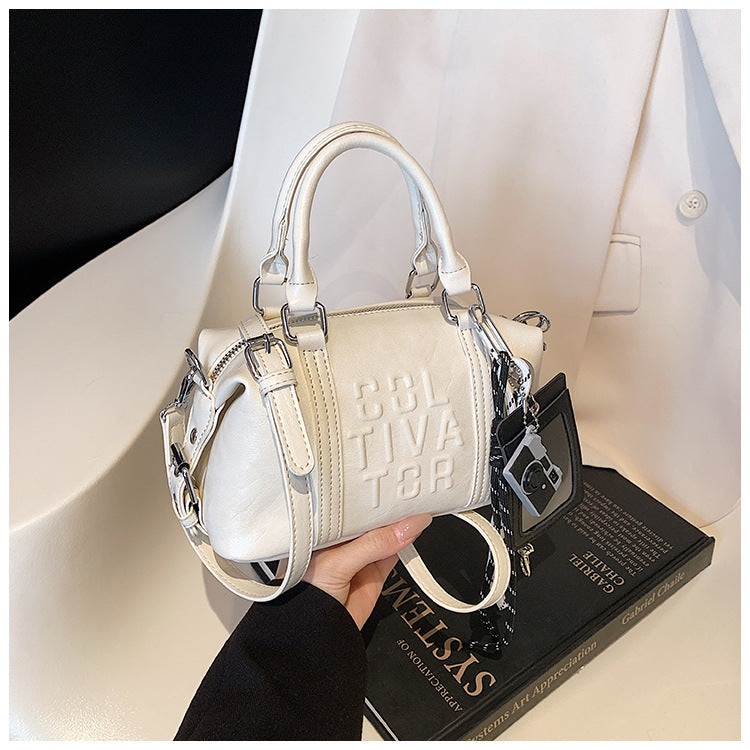 Vintage Trend Niche Tote Boston Pillow Bag Female